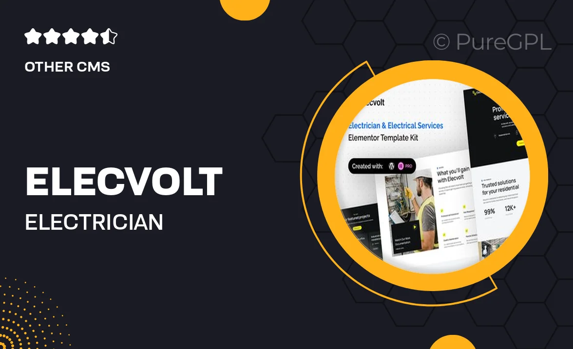 Elecvolt – Electrician & Electrical Services Elementor Template Kit