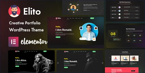 elito creative portfolio wordpress theme 1