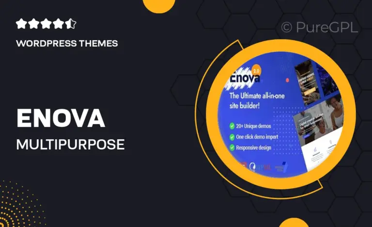 enova multipurpose business wordpress theme