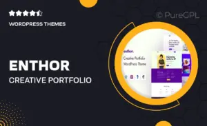 Enthor – Creative Portfolio WordPress Theme