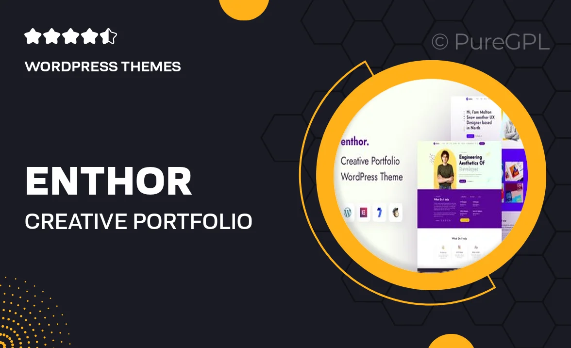 Enthor – Creative Portfolio WordPress Theme