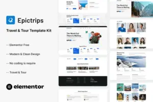 EpicTrips – Travel & Tour Elementor Template Kit