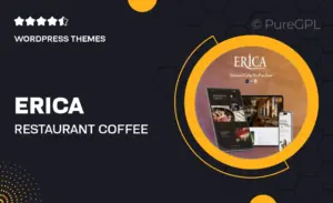Erica – Restaurant & Coffee WordPress Theme