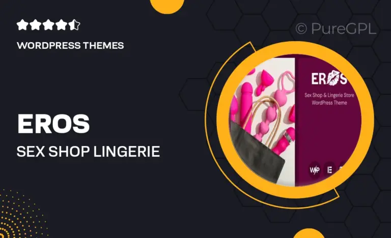 eros sex shop lingerie store wordpress theme