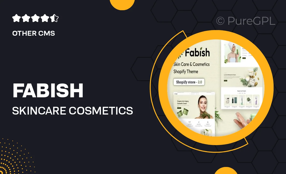 Fabish – SkinCare Cosmetics Store Shopify Theme