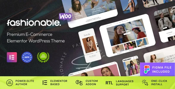 Fashionable – Clothing & Apparel WooCommerce WordPress Theme