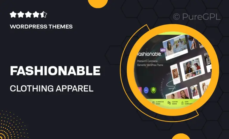 fashionable clothing apparel woocommerce wordpress theme