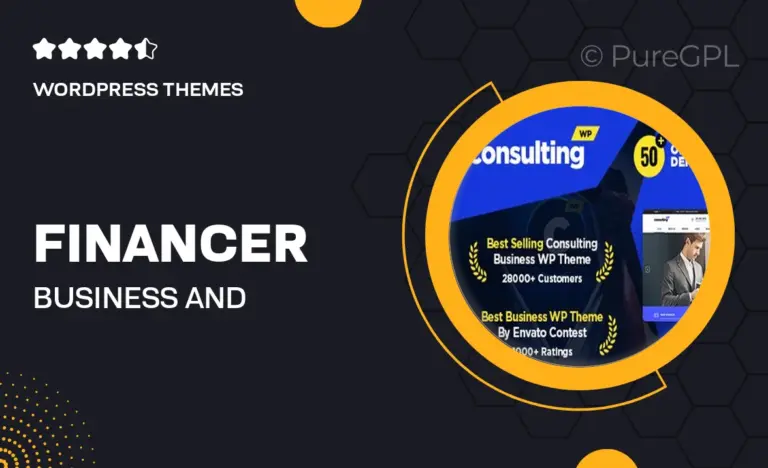 financer business and finance wordpress theme