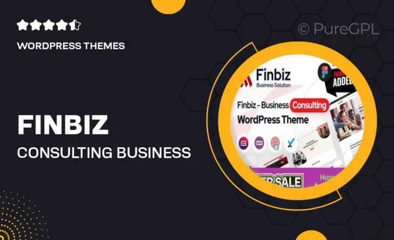 finbiz consulting business wordpress theme