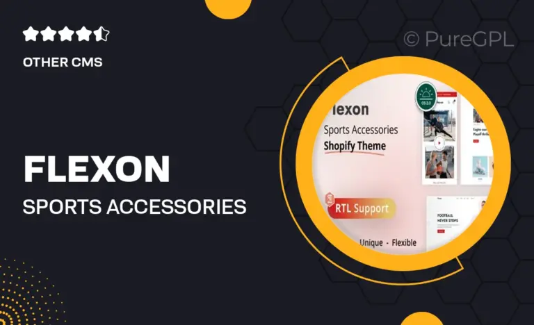 flexon sports accessories shopify theme