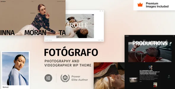 Fotógrafo – Photography Videographer WordPress Theme