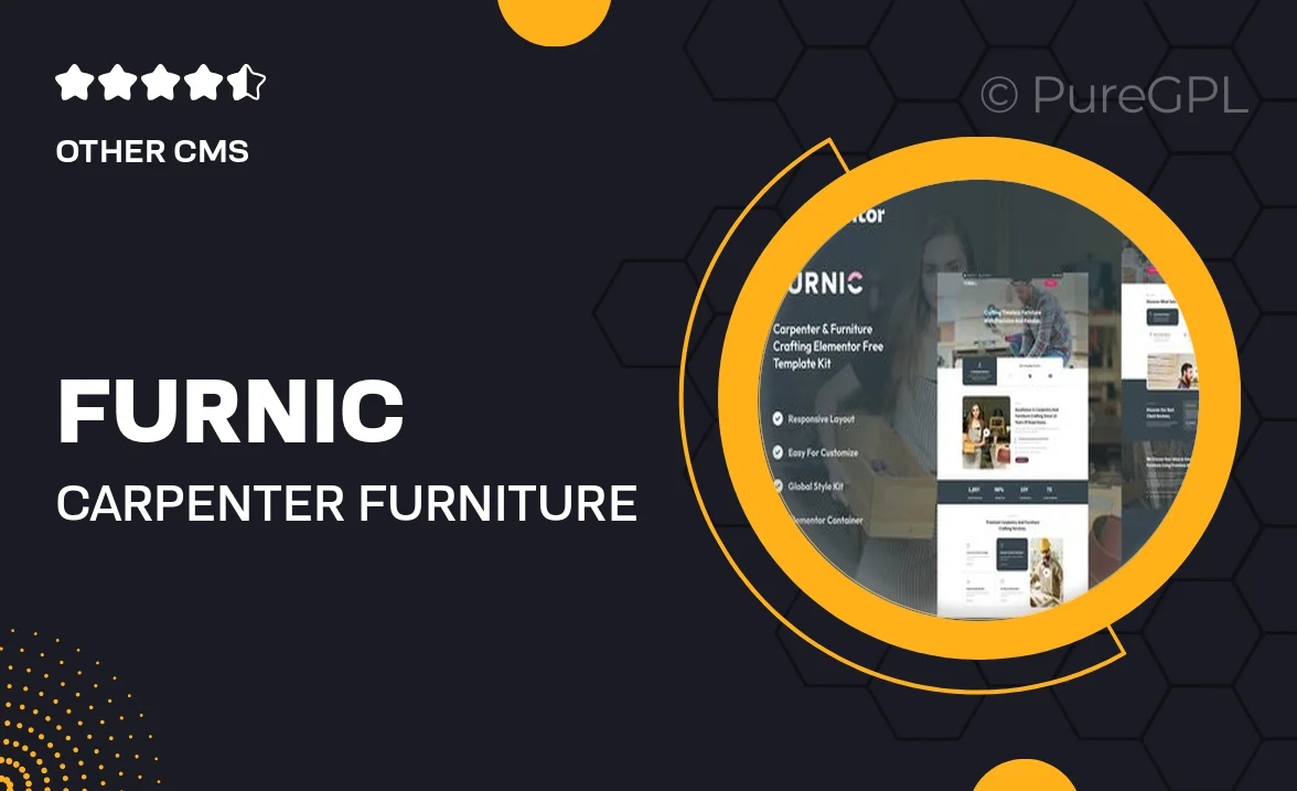 Furnic – Carpenter & Furniture Crafting Elementor Template Kit