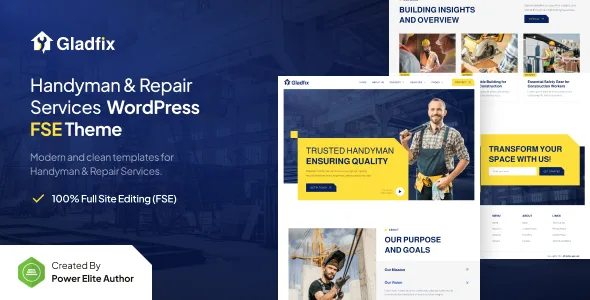 gladfix handyman repair services wordpress theme 1