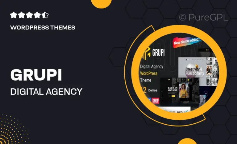 grupi digital agency wordpress theme