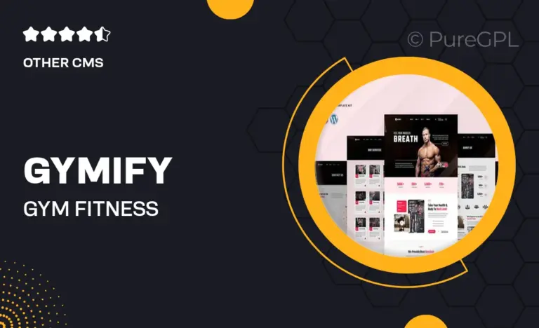 gymify gym fitness elementor pro template kit