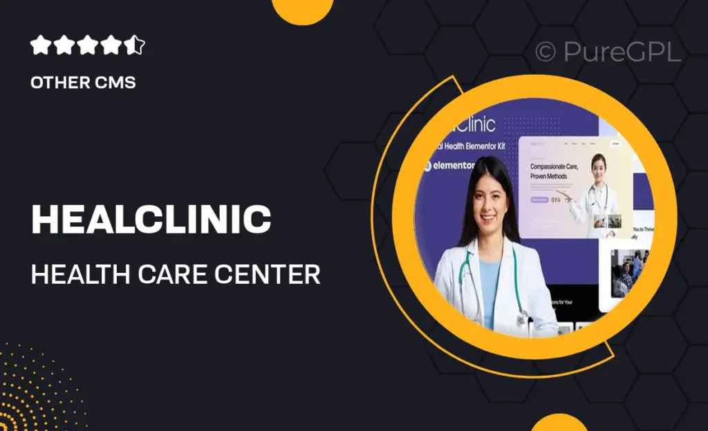 HealClinic – Health Care Center Elementor Kit Template 1 HealClinic – Health Care Center Elementor Kit Template