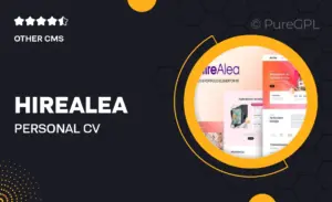HireAlea – Personal CV Elementor Template Kit