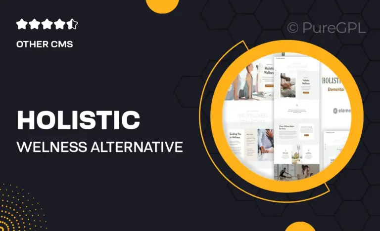 holistic welness alternative health elementor template kit