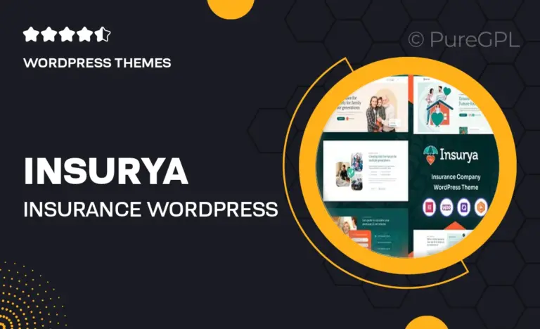 insurya insurance wordpress theme