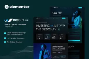 Investure – Venture Capital & Investment Elementor Template Kit