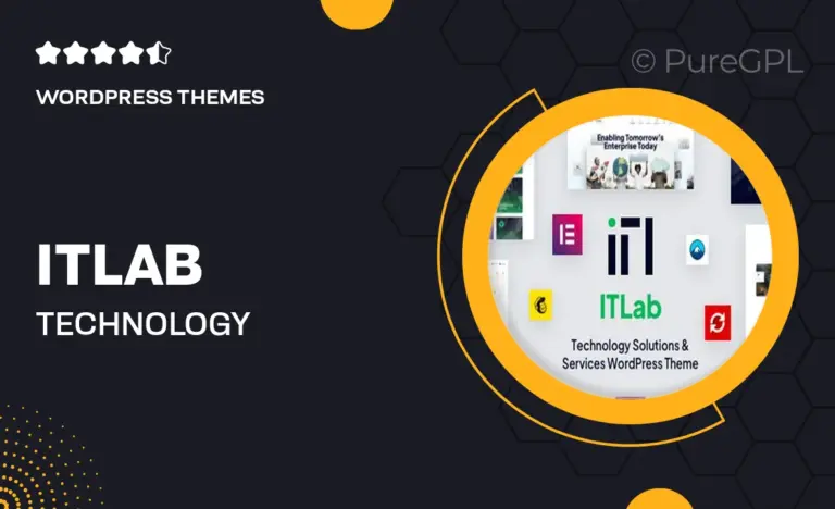itlab technology solutions services wordpress theme