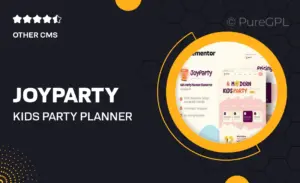 JoyParty – Kids Party Planner Elementor Template Kit