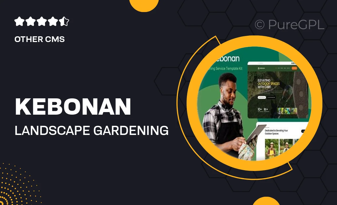 Kebonan – Landscape & Gardening Service Elementor Template Kit