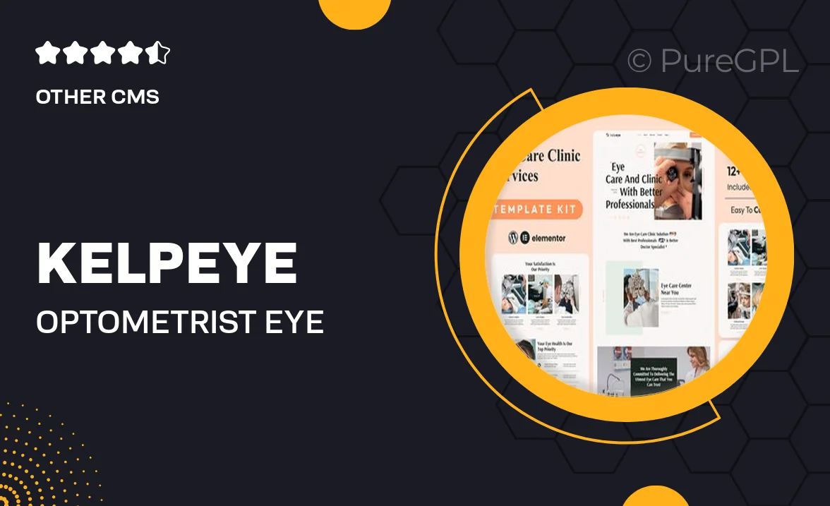 Kelpeye – Optometrist & Eye Care Elementor Template Kit