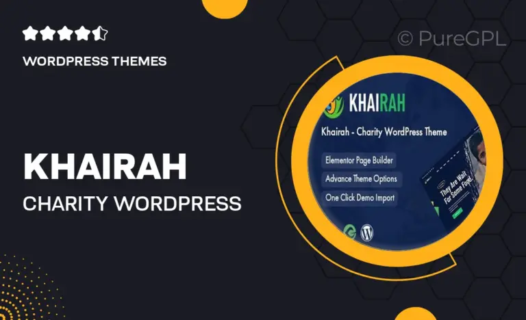 khairah charity wordpress theme
