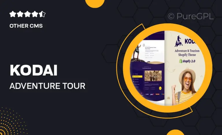 kodai adventure tour travel shopify theme