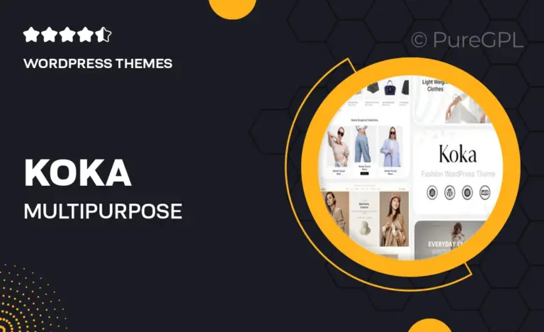 koka multipurpose woocommerce theme