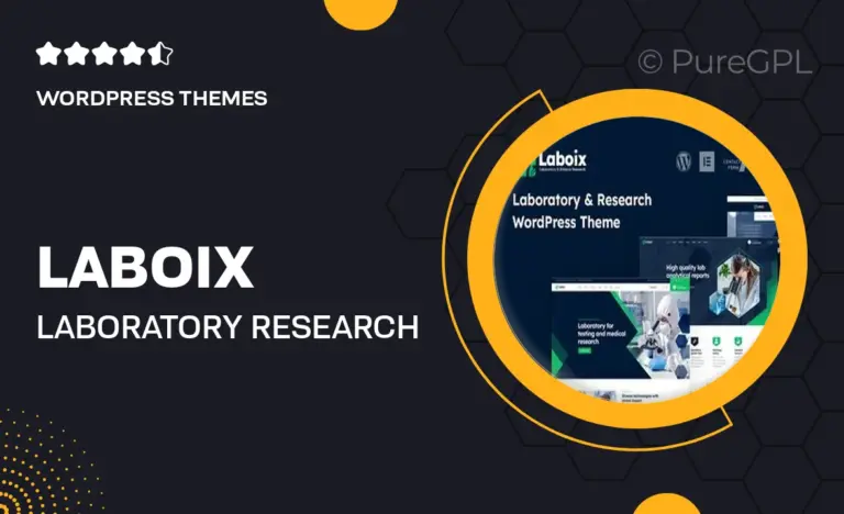 laboix laboratory research wordpress theme