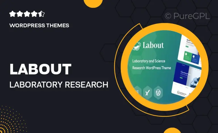 labout laboratory research wordpress theme