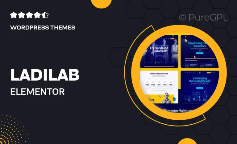 ladilab elementor multipurpose wordpress theme