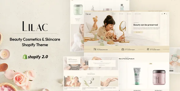 lilac beauty cosmetic shopify theme 1