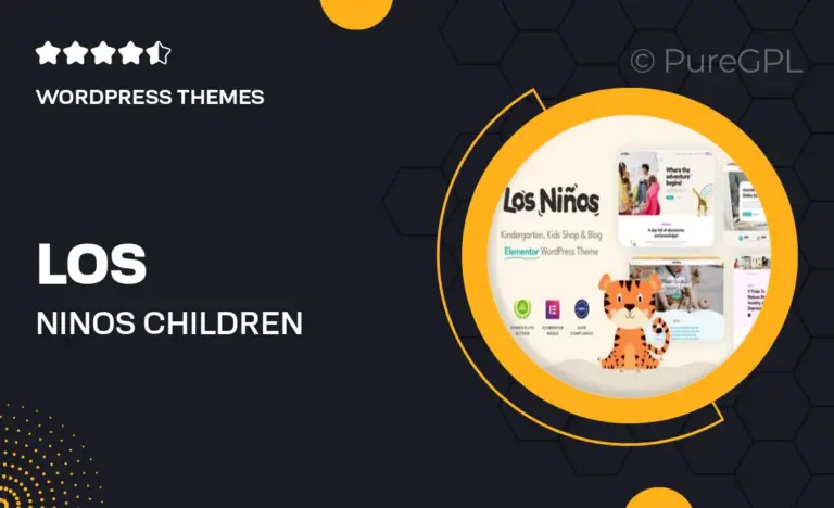 los ninos children education wordpress theme