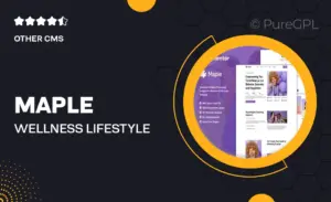 Maple – Wellness & Lifestyle Coaching Elementor Template Kit