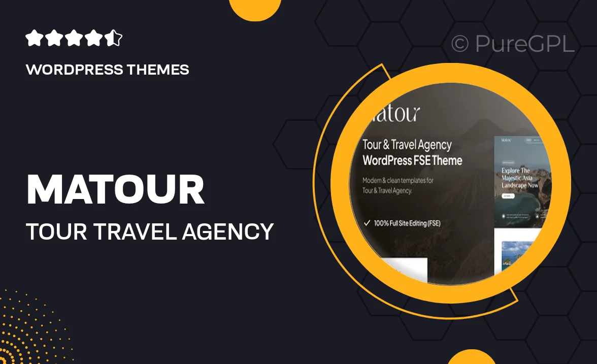 Matour – Tour & Travel Agency FSE WordPress Theme