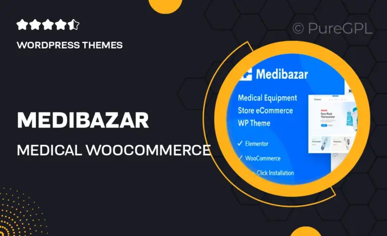 medibazar medical woocommerce theme