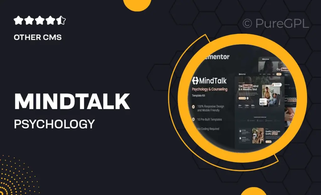 MindTalk – Psychology & Counseling Elementor Template Kit 17 MindTalk – Psychology & Counseling Elementor Template Kit