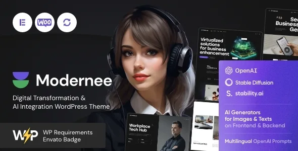 Modernee — AI Integration & Digital Transformation WordPress Theme