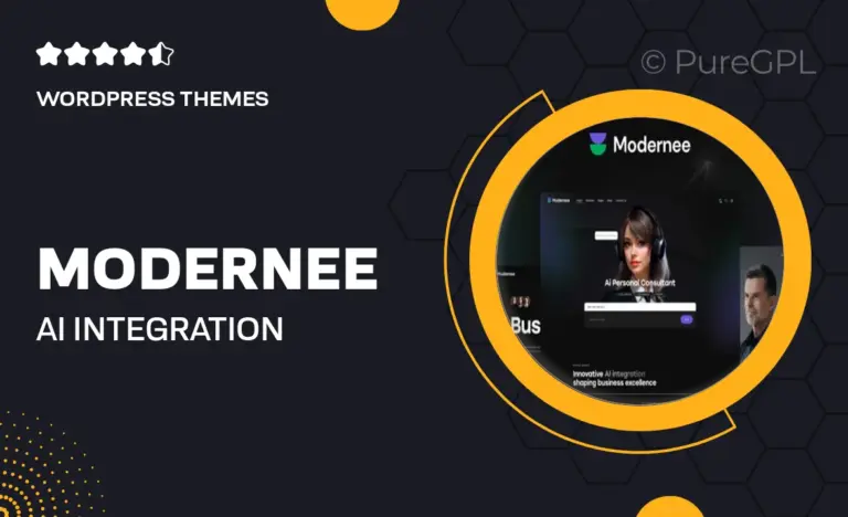 modernee ai integration digital transformation wordpress theme