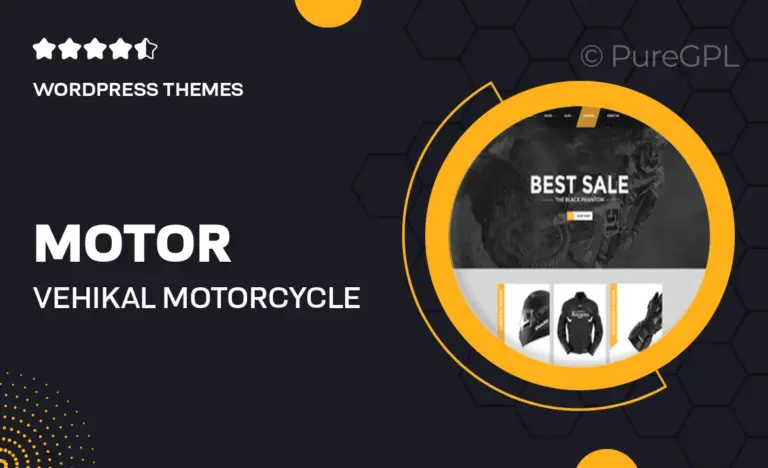 motor vehikal motorcycle online store wordpress theme