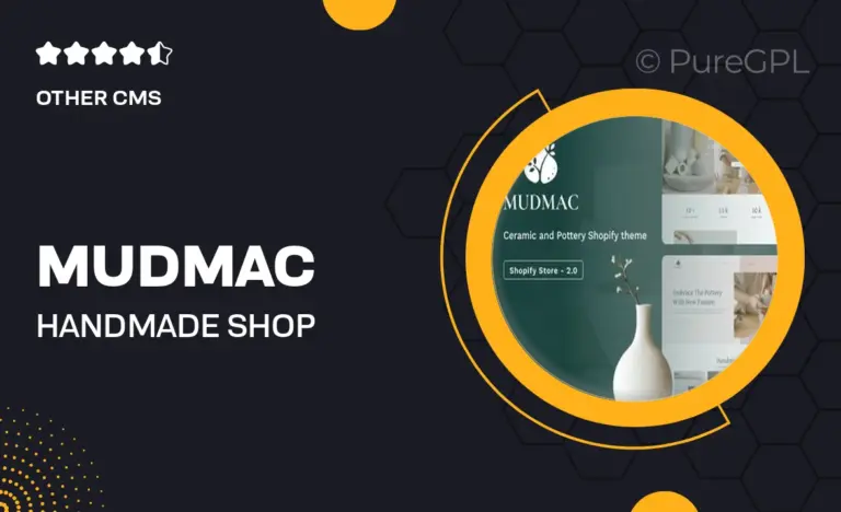 mudmac handmade shop shopify theme