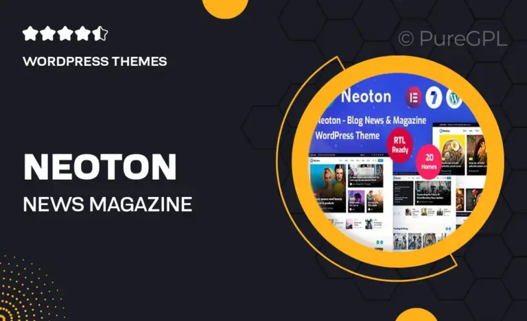 neoton news magazine wordpress theme