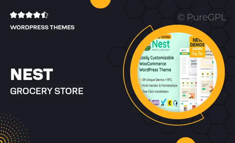 nest grocery store woocommerce wordpress theme