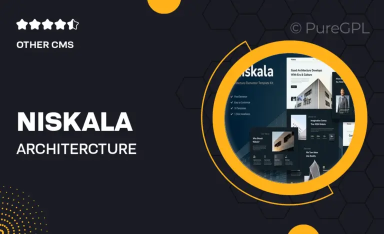 niskala architercture elementor template kit