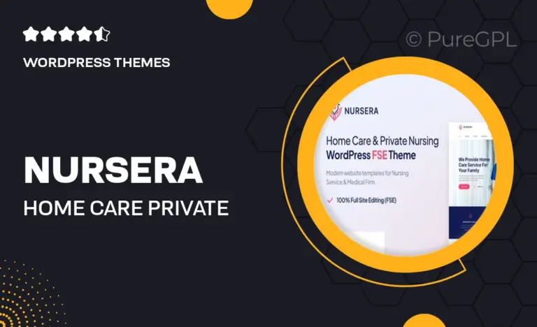 nursera home care private nursing fse wordpress theme