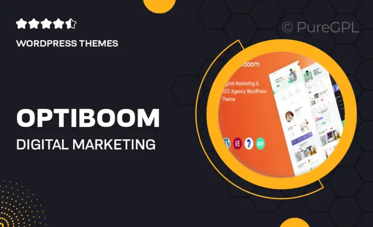 optiboom digital marketing seo agency wordpress theme