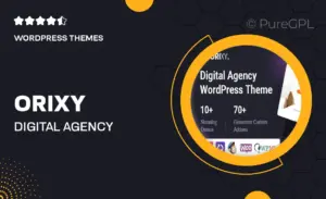 Orixy – Digital Agency WordPress Theme
